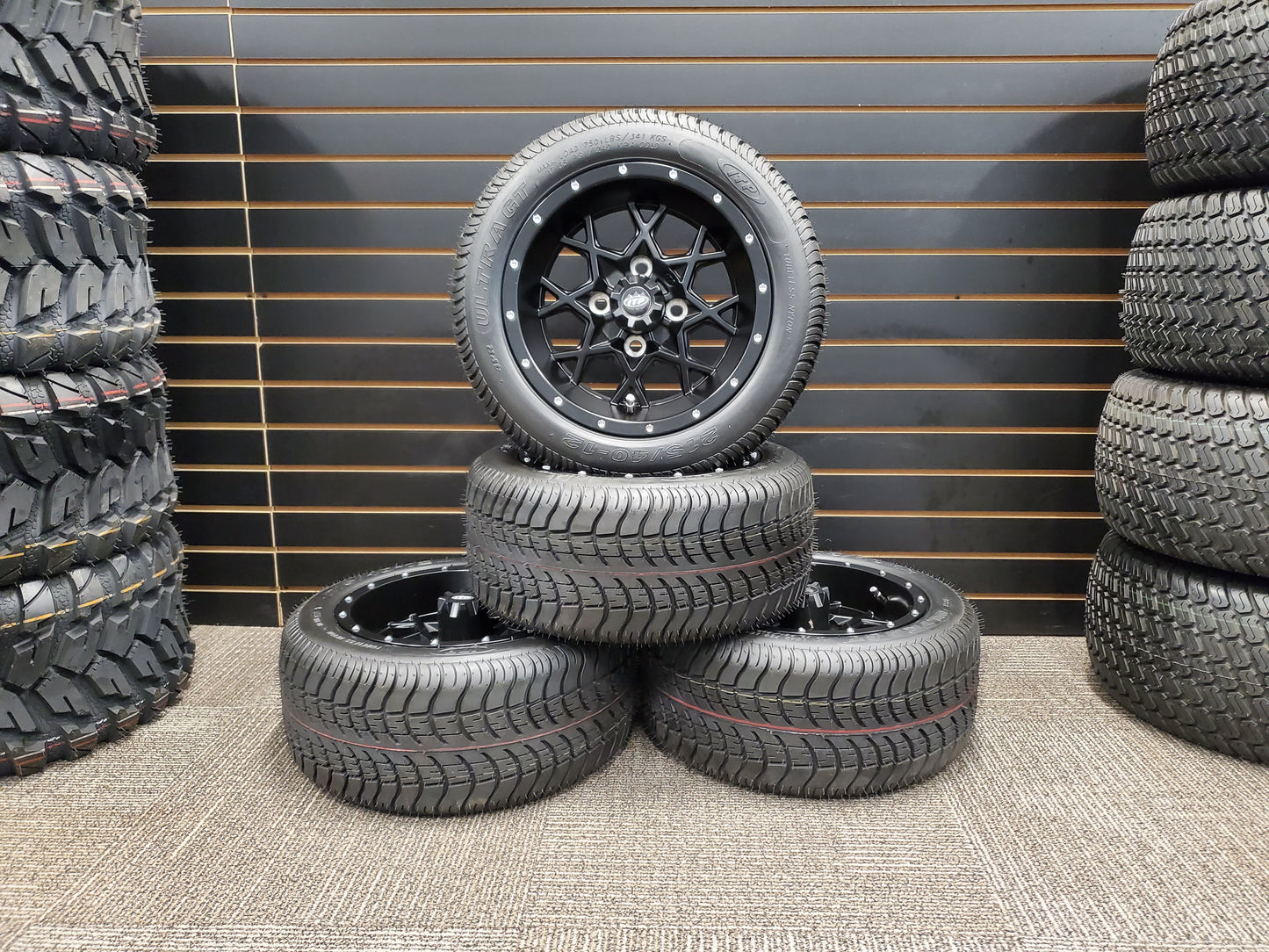 Please call for full inventory of wheels and tires, both new and used! We offer all standard sizes as well as off-road and oversized tires!